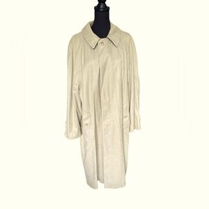 LAUREN Ralph Lauren Men’s Khaki Trench Coat Rain Coat w/Wool Liner, Size 44Rpa